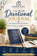Rooted at Home 52-Week Devotional Journal for Homeschooling Parents
