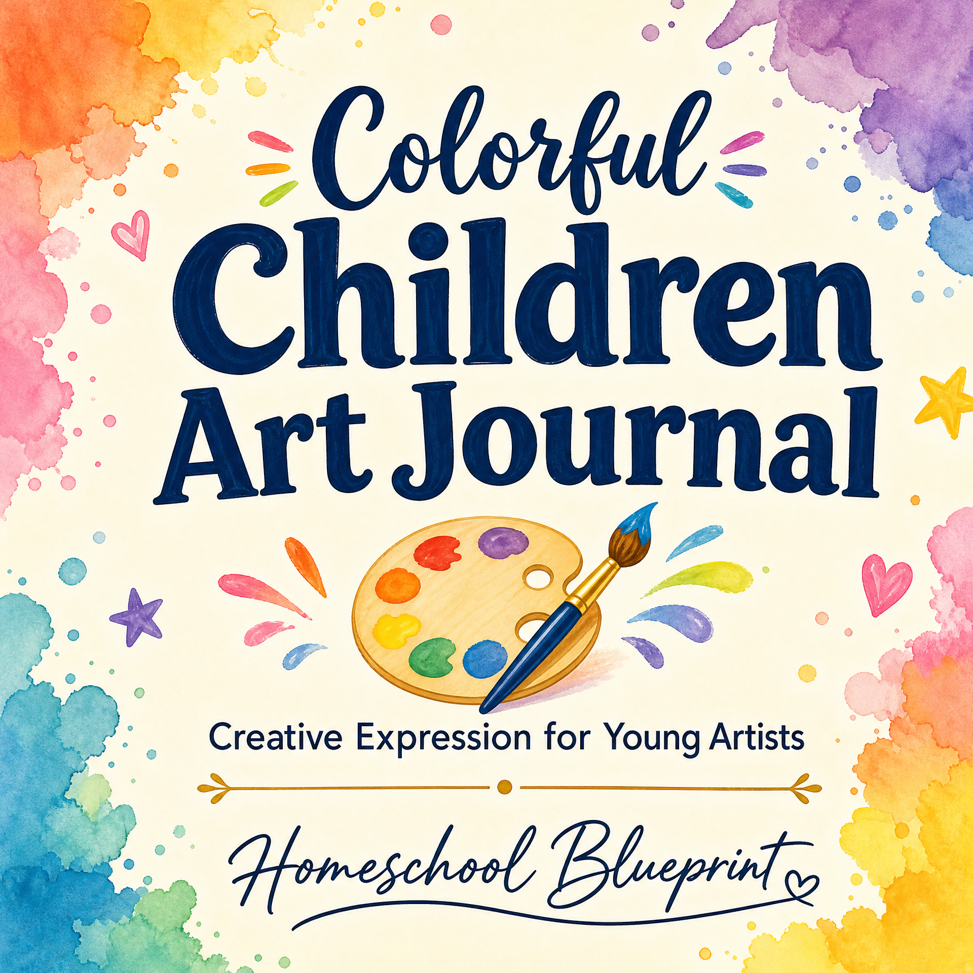 Colorful Children's Art Journal Homeschool