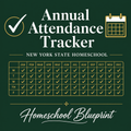 Annual Attendance Tracker NYS Homeschool