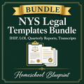 NYS Legal Templates Bundle Homeschool