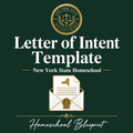 Letter of Intent Template NYS Homeschool