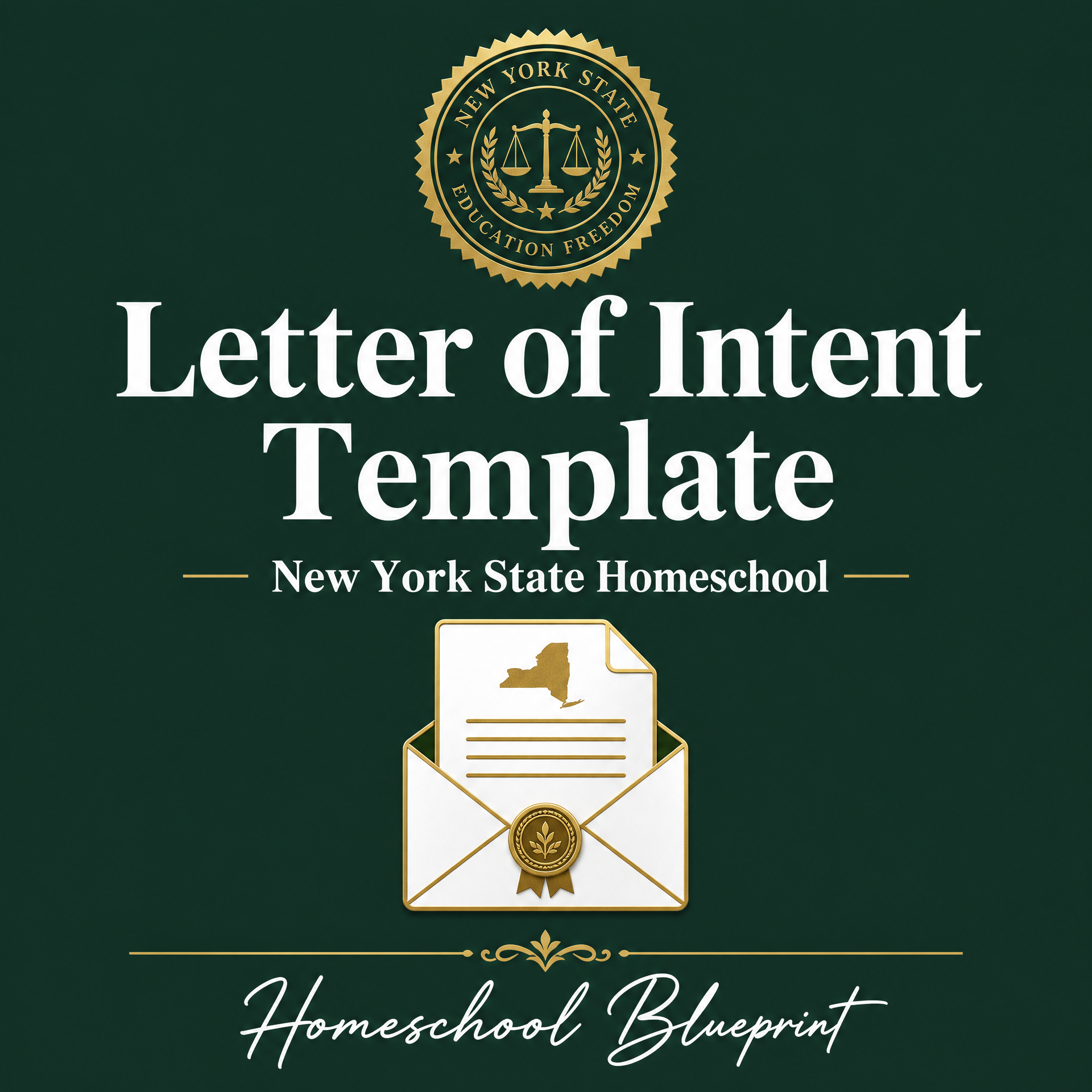 Letter of Intent Template NYS Homeschool
